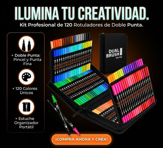 SET DE MARCADORES DOBLE PUNTA