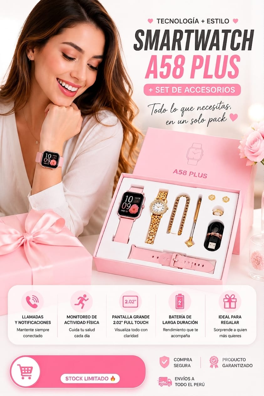 KIT PERFETO SMARTWATCH A58 PLUS